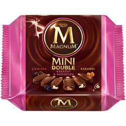 Algida Magnum Mini Double 360 ml (Çikolata Karadut, Karamel Böğürtlen)