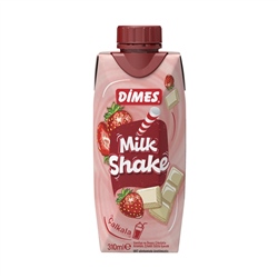 Dimes Milkshake 310 ml Çilekli Beyaz Çikolatalı
