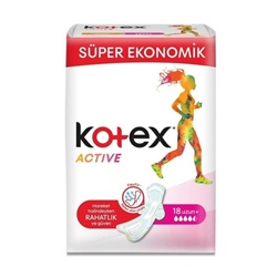 Kotex Active Uzun Süper Eko 18 Li
