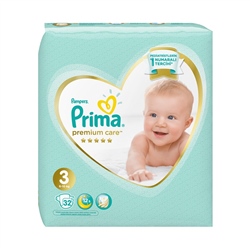 Prima Premium Care İkiz Paket 3 Beden 32'li 6-10 kg midi